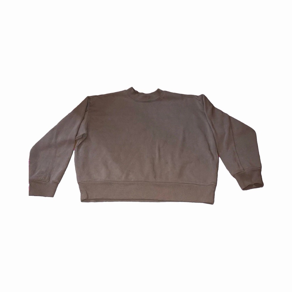 A New Day Oversized Crewneck Sweatshirt - Size L -‎ Taupe / Mushroom - Target